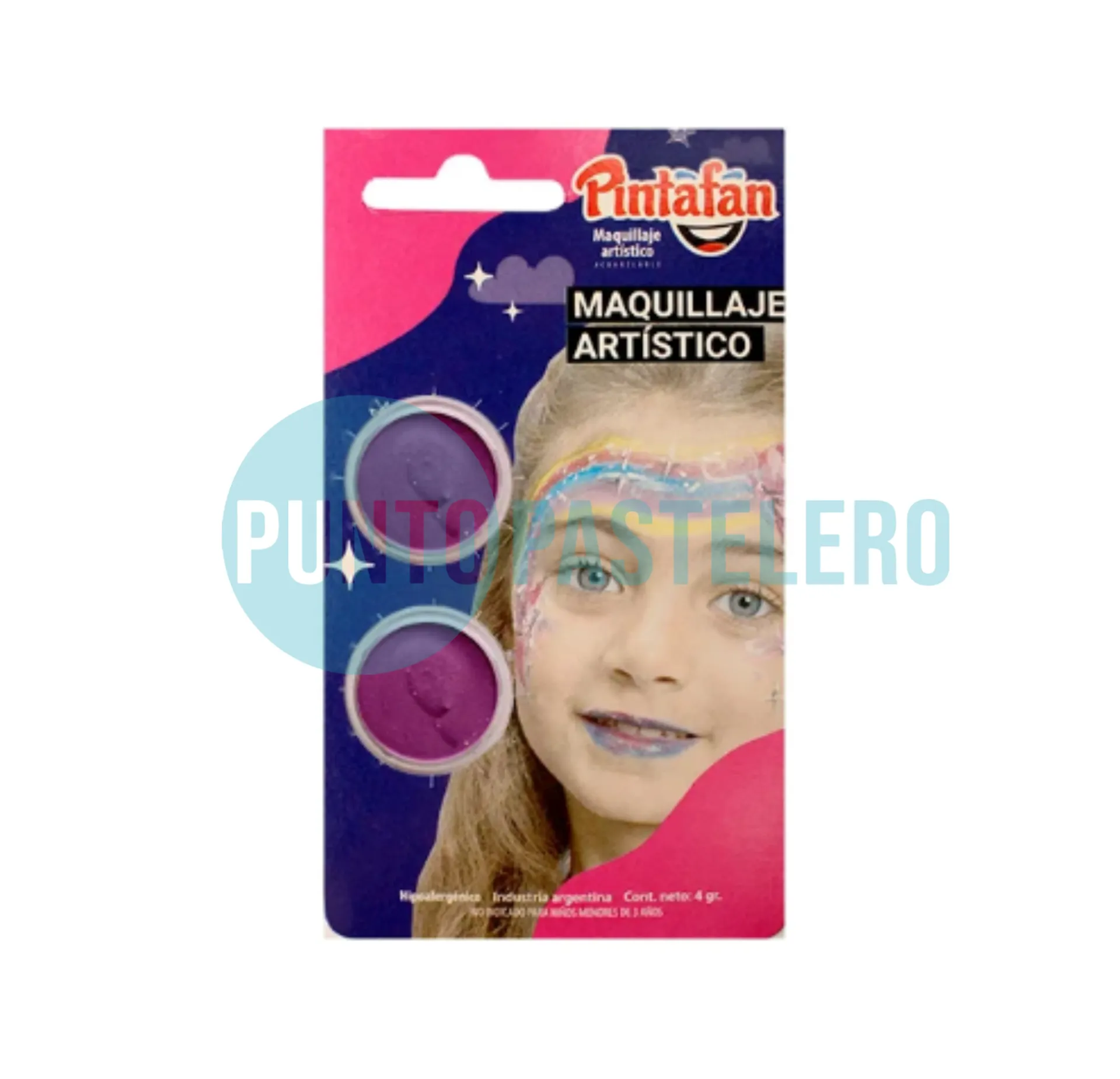 [7798108698771] MAQUILLAJE ACUARELABLE SET X 2 (LILA-LILA) (4 GR.)