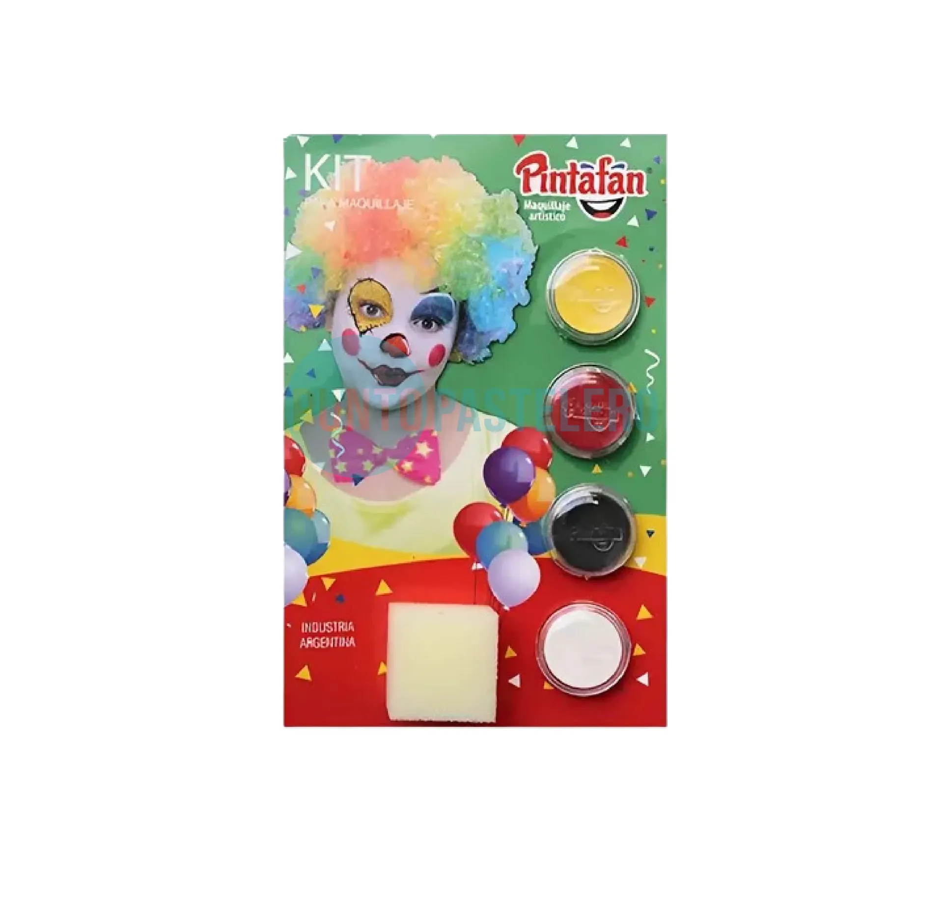 KIT MAQUILLAJE ACUARELABLE X 4 U. (PAYASO)