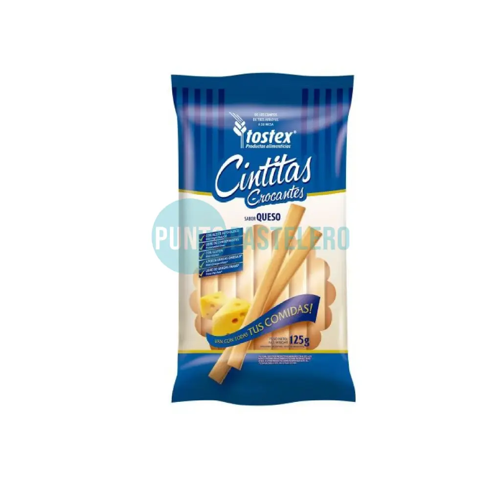 CINTITAS SABOR QUESO TOSTEX (X 125 GR.)