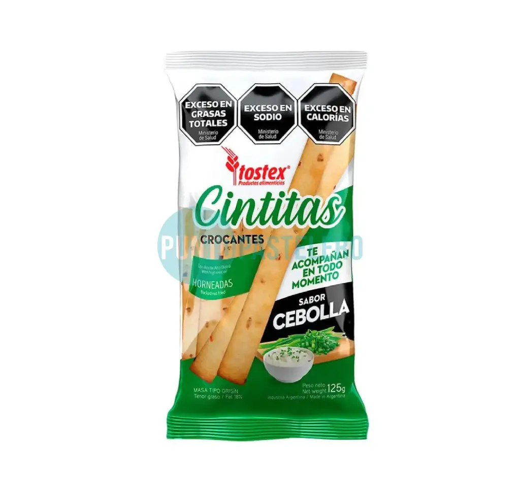 CINTITAS SABOR CEBOLLA TOSTEX (X 125 GR.)