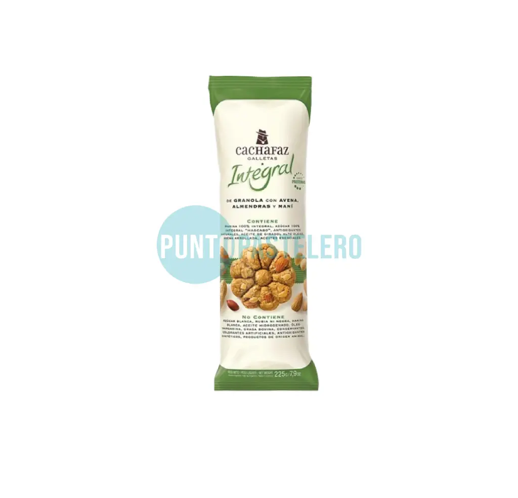 [7798128000707] GALLETITAS INTEGRAL GRANOLA Y ALMENDRAS CACHAFAZ (X 225 GR.)