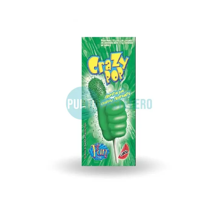 [7798130954289] CHUPETIN CRAZY POP SANDIA (X 12 GR.)