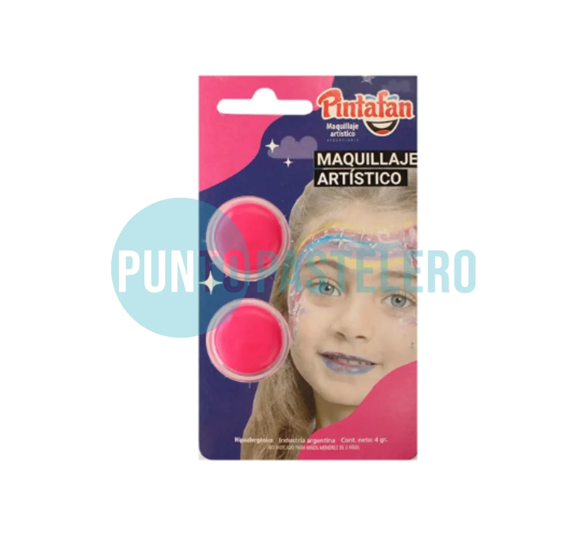 [7798134932030] MAQUILLAJE ACUARELABLE SET X 2 (FUCSIA-FUCSIA) (4 GR.)