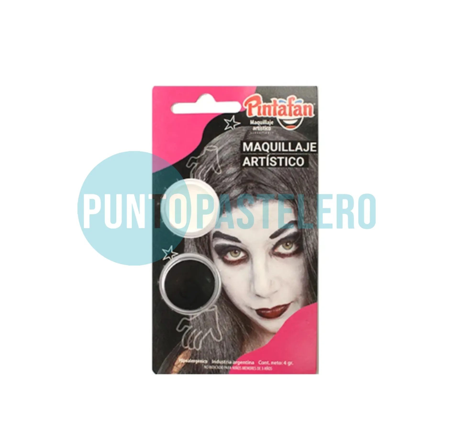 [7798134934379] MAQUILLAJE ACUARELABLE SET X 2 (BLANCO-NEGRO) (4 GR.)
