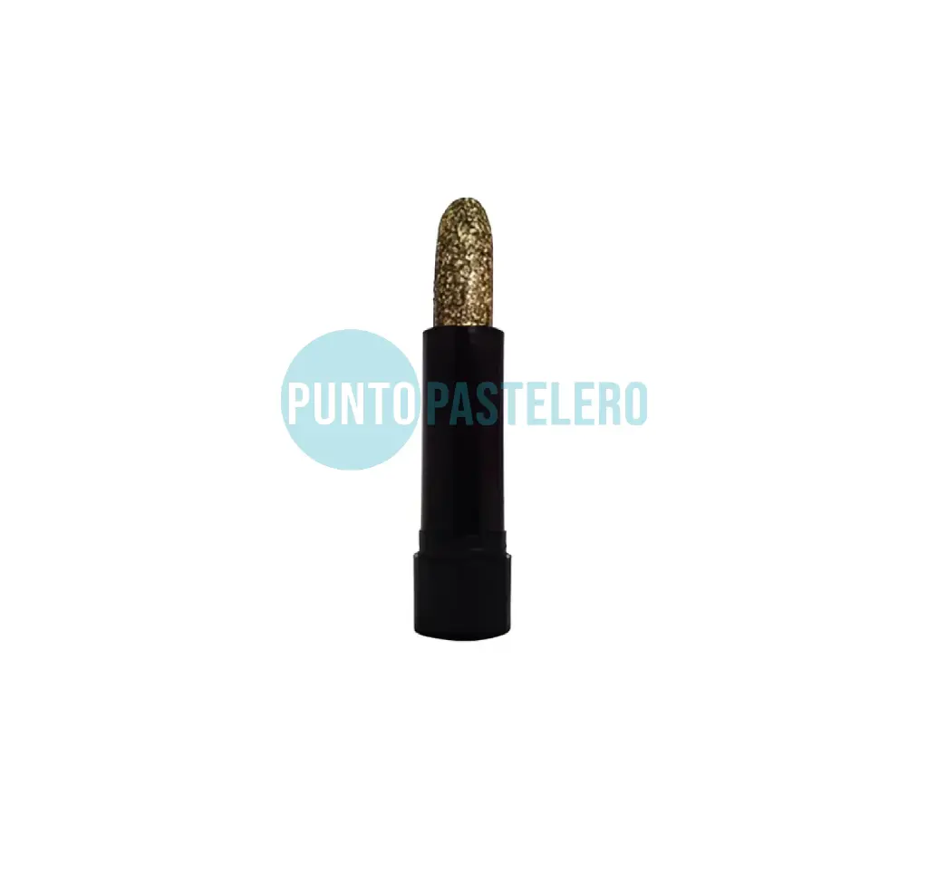 [7798134935307] MAQUILLAJE ARTISTICO EN BARRA LABIAL (ORO GLITTER)