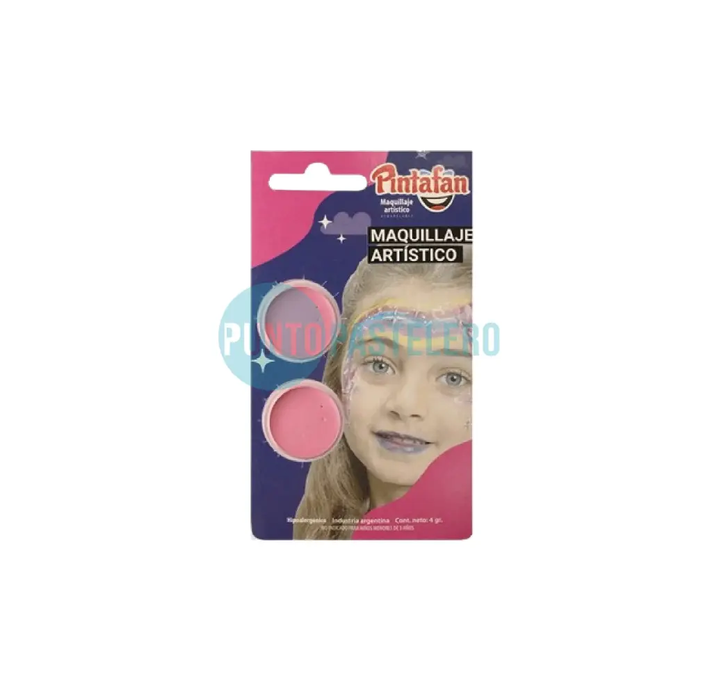 MAQUILLAJE ACUARELABLE SET X 2 (ROSA FLUO-ROSA FLUO) (4 GR.)