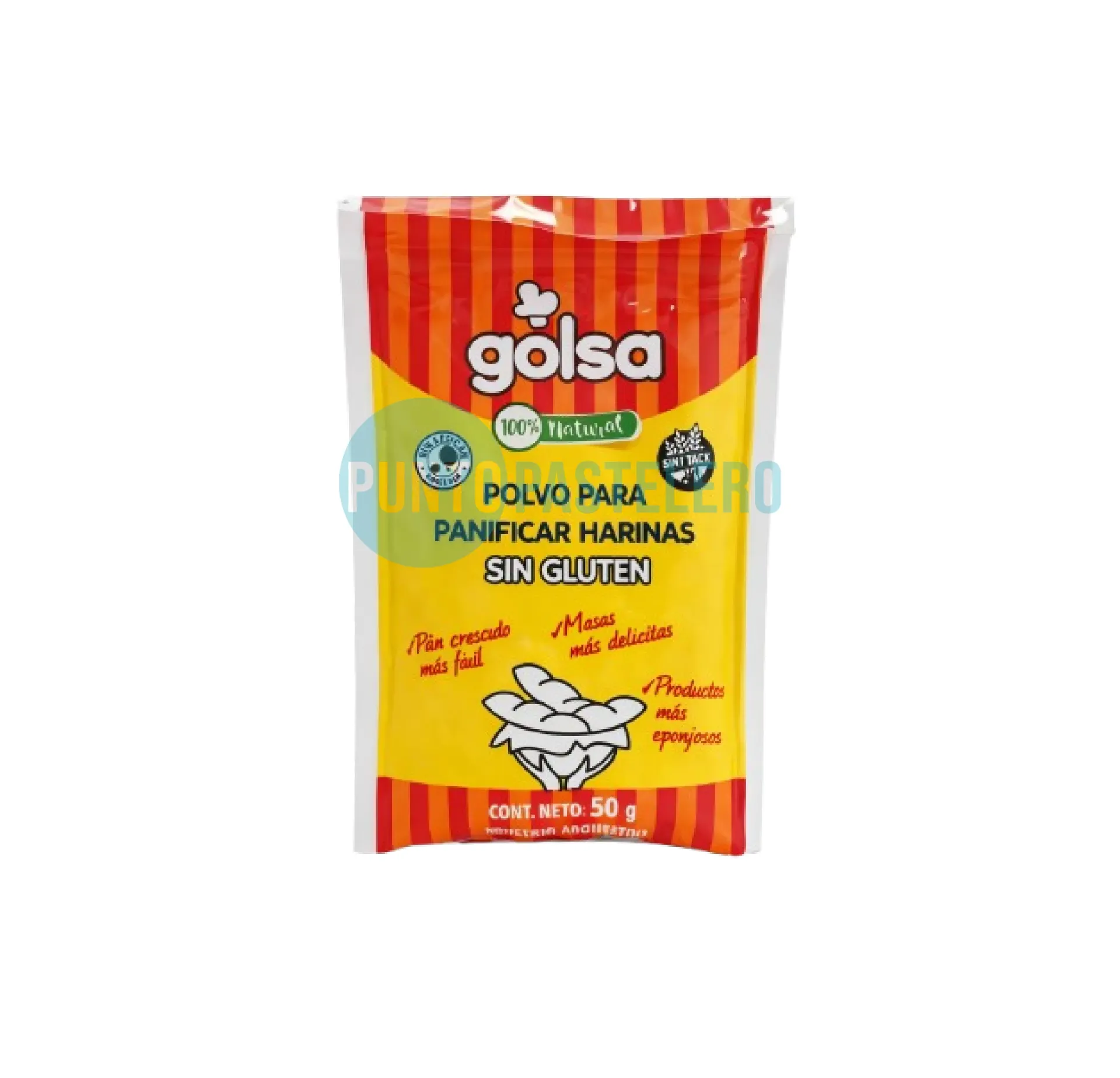 POLVO PARA PANIFICAR GOLSA (X 50 GR.) (SIN TACC)