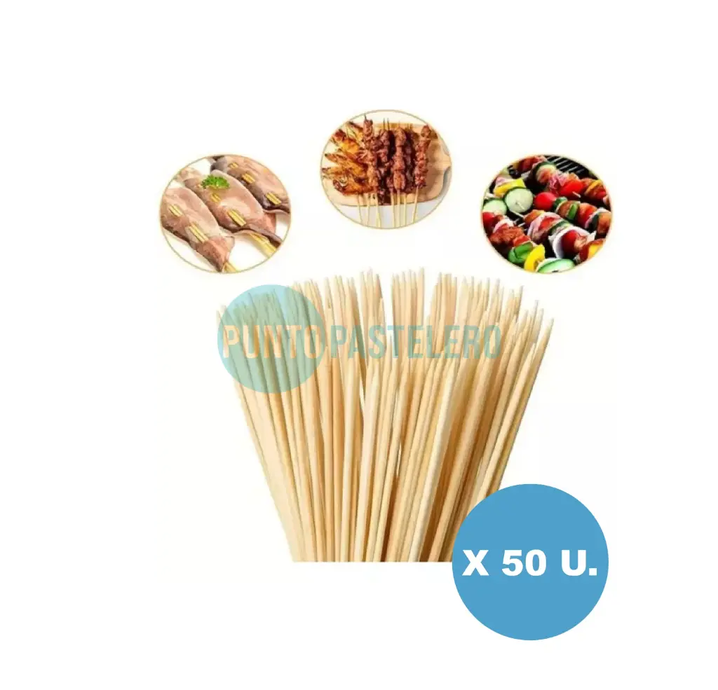 PALITOS DE BROCHETTE 15 CM (X 50 U.) (PARTY STORE)