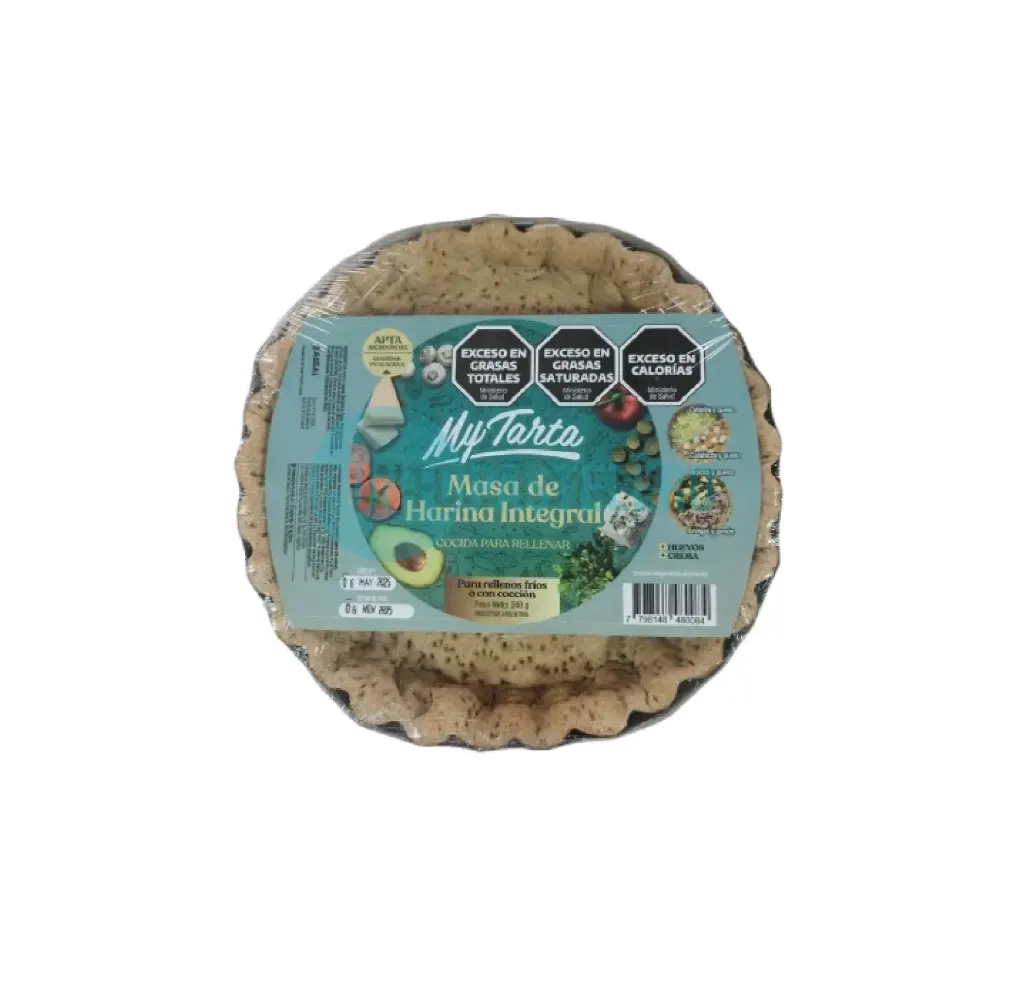 MASA DE TARTA SALADA INTEGRAL MYTARTA (25 CM.)