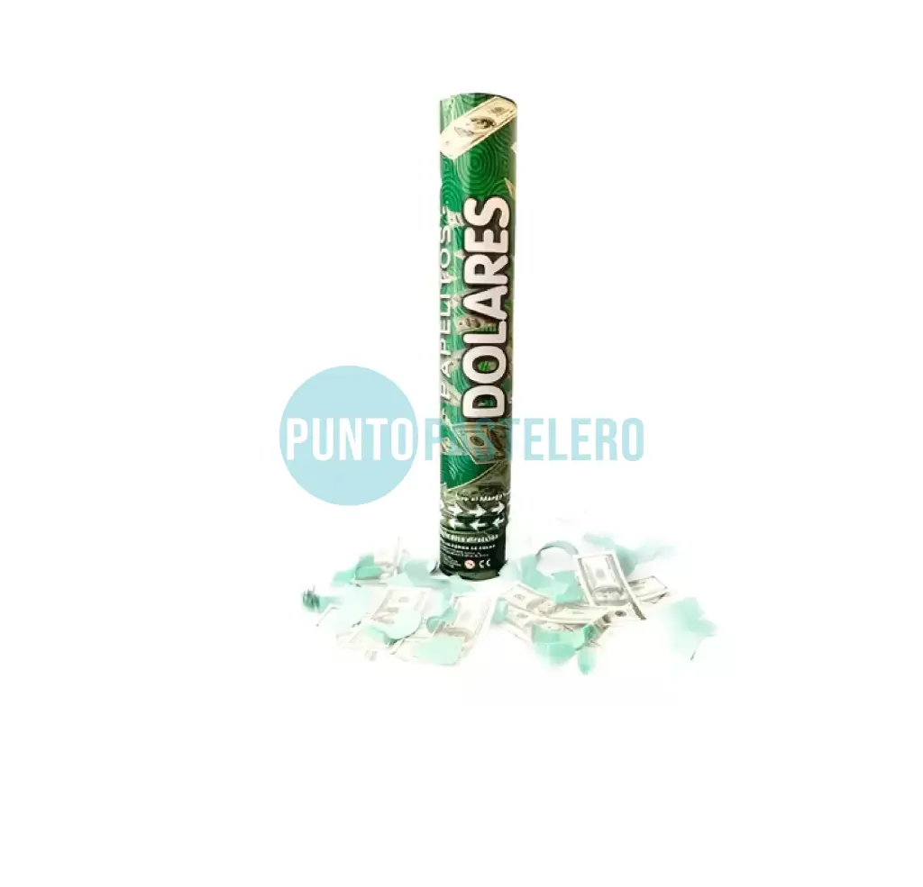 CAÑON CARIOCA LLUVIA DE DOLARES CANDELA 40 CM