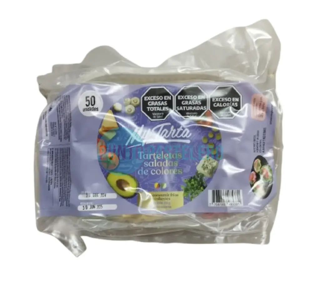 TARTELETAS SALADAS COLOR MYTARTA (X 50 U.)