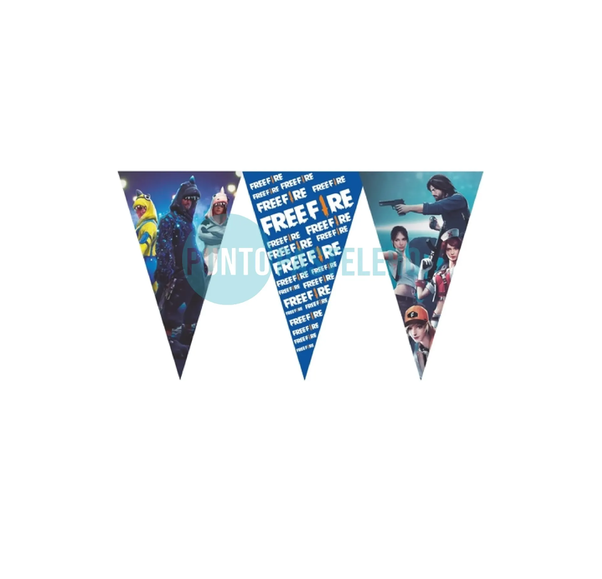 BANDERIN CUMPLEAÑOS FREE FIRE