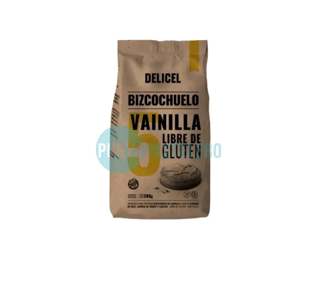 PREMEZCLA BIZCOCHUELO DE VAINILLA Nº 5 DELICEL (X 500 GR.) (SIN TACC)