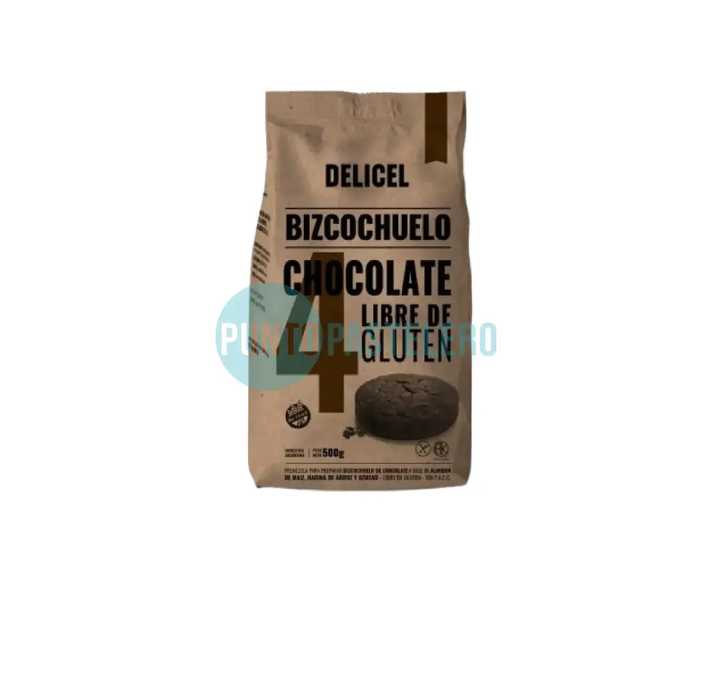 [7798160700023] PREMEZCLA BIZCOCHUELO DE CHOCOLATE Nº 4 DELICEL (X 500 GR.) (SIN TACC)