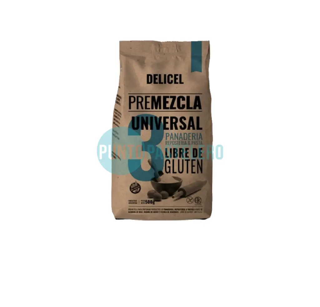 PREMEZCLA UNIVERSAL Nº 3 DELICEL (X 500 GR.) (SIN TACC)
