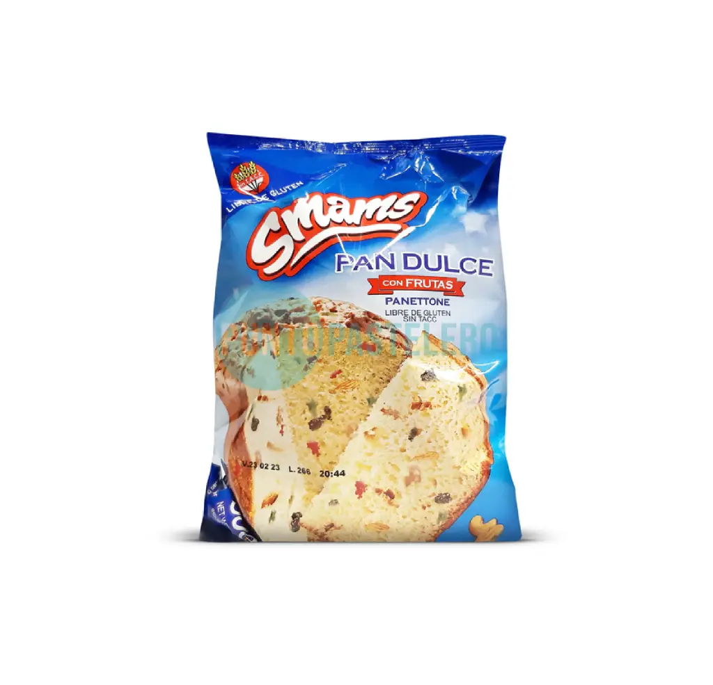 [7798181510526] PAN DULCE FRUTA ABRILLANTADA SMAMS (X 500 GR.) (SIN TACC)