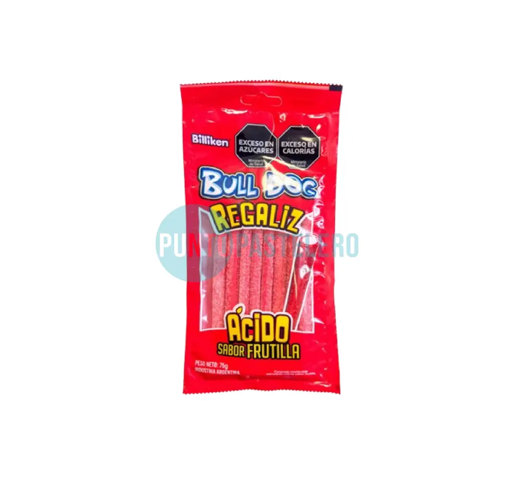 [7798186034768] REGALIZ BULL DOG FRUTILLA ACIDA (X 75 GR.)