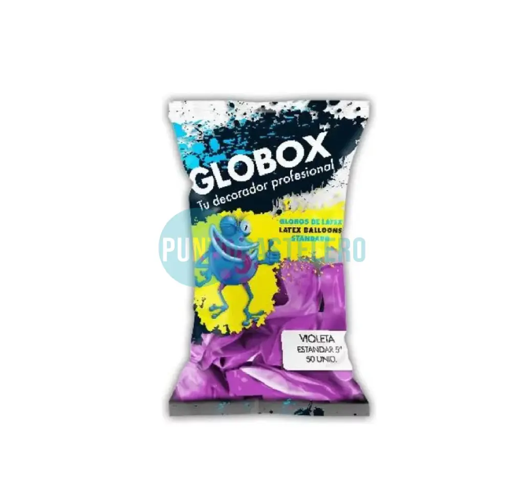 PACK GLOBO GLOBOX 5" FUCSIA (X 50 U.)