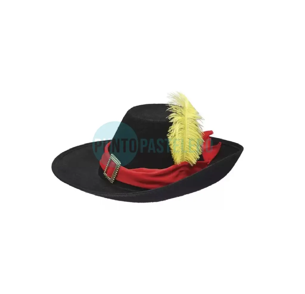 GORRO MOSQUETERO NEGRO