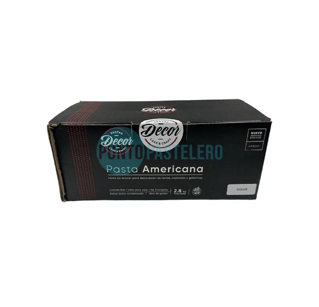 DECOR CAJA PASTA AMERICANA BLANCO (X 2.8 KG.)