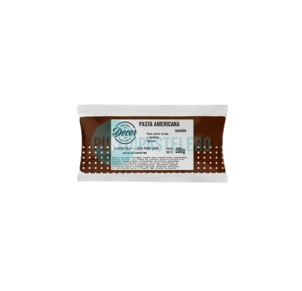 [7798244380448] DECOR PASTA AMERICANA COLOR MARRON (X 250 GR.)