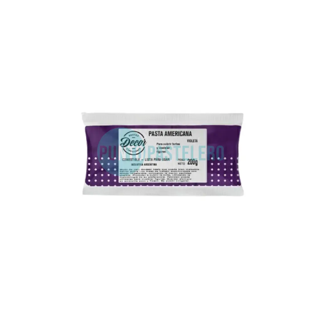 DECOR PASTA AMERICANA COLOR VIOLETA (X 500 GR.)
