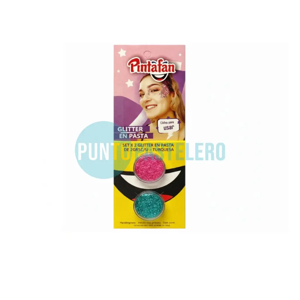 SET X 2 GLITTER EN PASTA DE 2GRSC/U - ROSA-TURQUESA