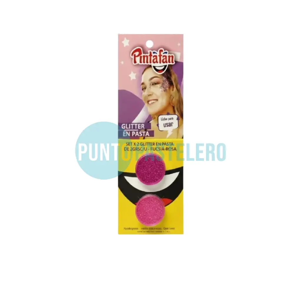 SET X 2 GLITTER EN PASTA DE 2GRSC/U - FUCSIA-ROSA
