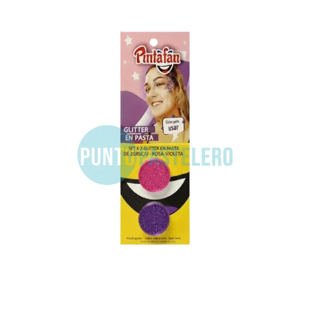 SET X 2 GLITTER EN PASTA DE 2GRSC/U - ROSA-VIOLETA