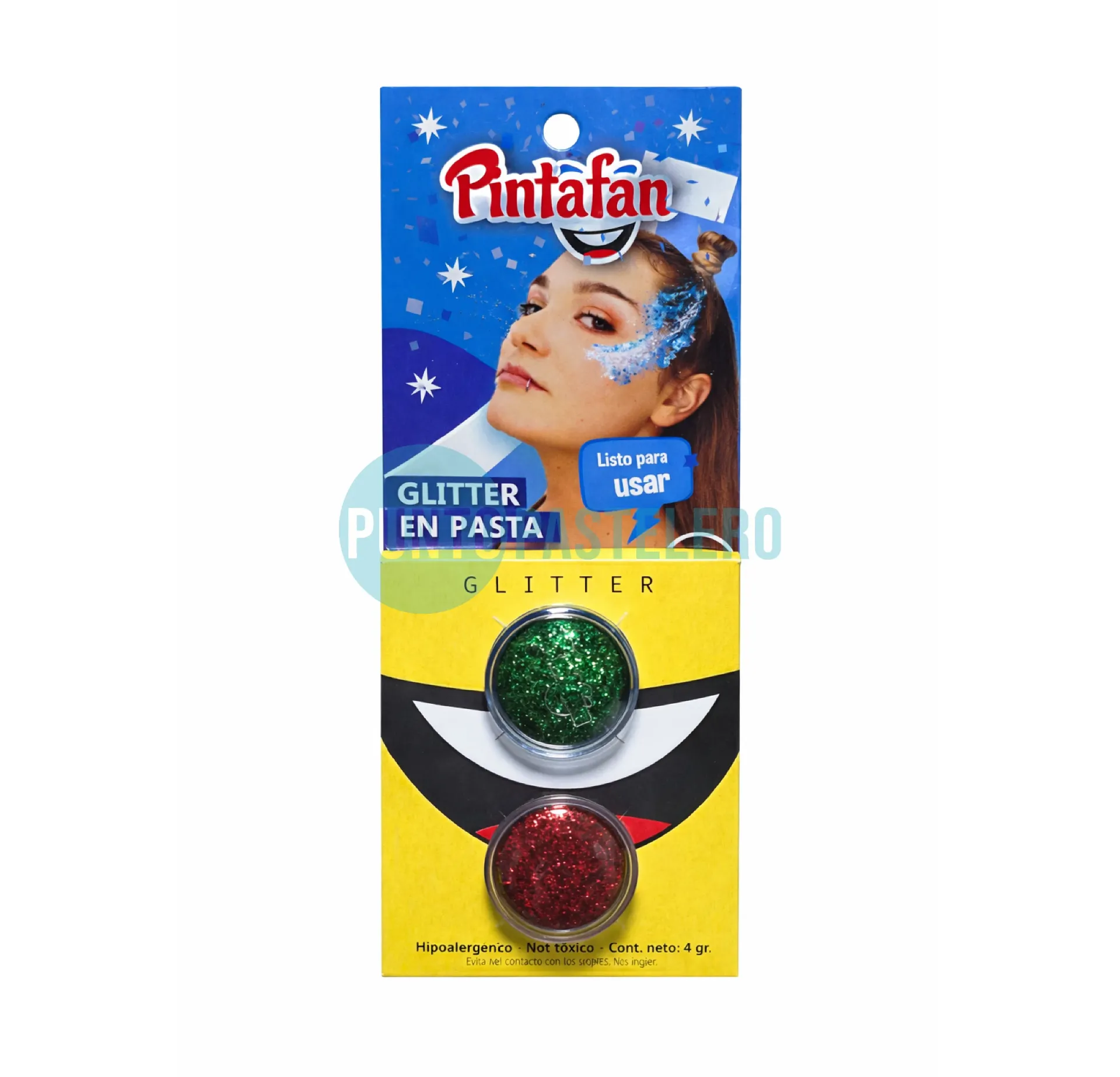 [7798273810466] SET X 2 GLITTER EN PASTA DE 2GRSC/U - VERDE-ROJO