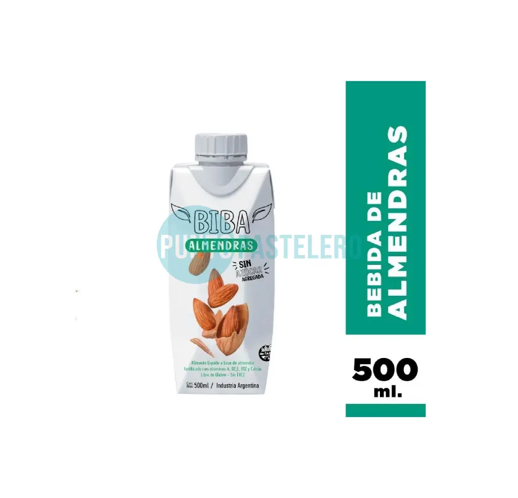 [7798290581707] LECHE DE ALMENDRAS BIBA (X 500 ML.) (SIN TACC)
