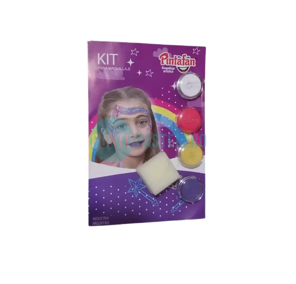 KIT MAQUILLAJE ACUARELABLE X 4 U. (ARCOIRIS)