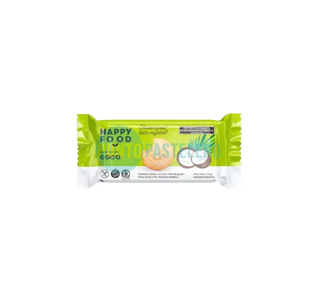 GALLETITAS COCO HAPPY FOOD (X 120 GR.) (SIN TACC) (SIN AZUCAR)