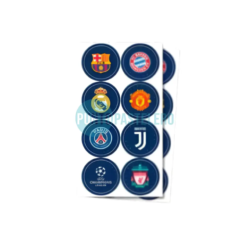 STICKERS EN PLANCHA FUTBOL (16 U.)