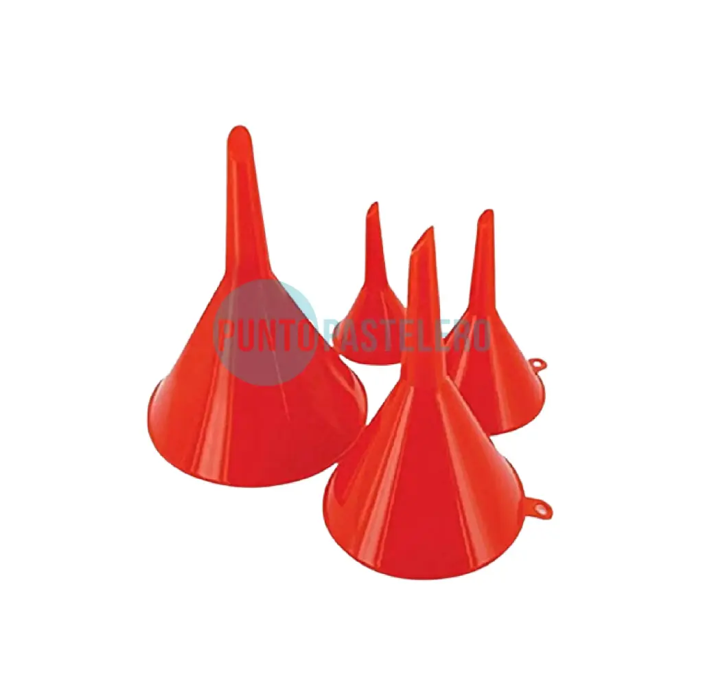 SET EMBUDOS PLASTICOS (X 4 U.)