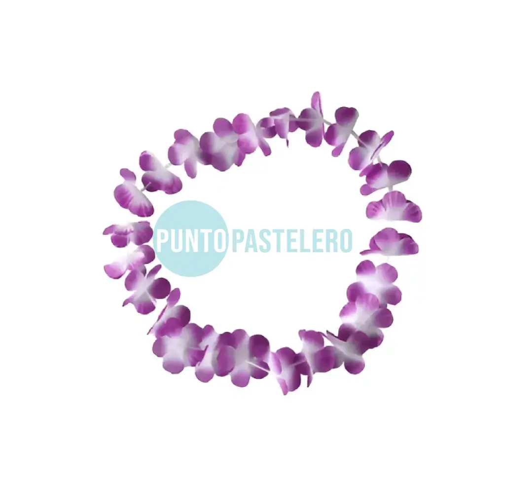 COLLAR HAWAII HULA FLORES VIOLETA
