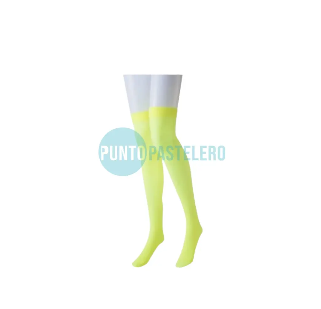 MEDIAS BUCANERAS NEON FLUO AMARILLAS 68 CM (PARTY STORE)