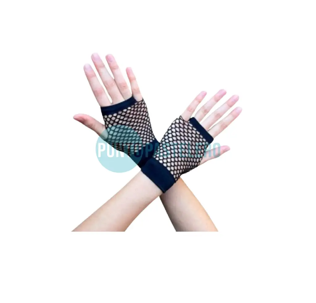 GUANTES DE RED CORTOS NEGROS (PARTY STORE)