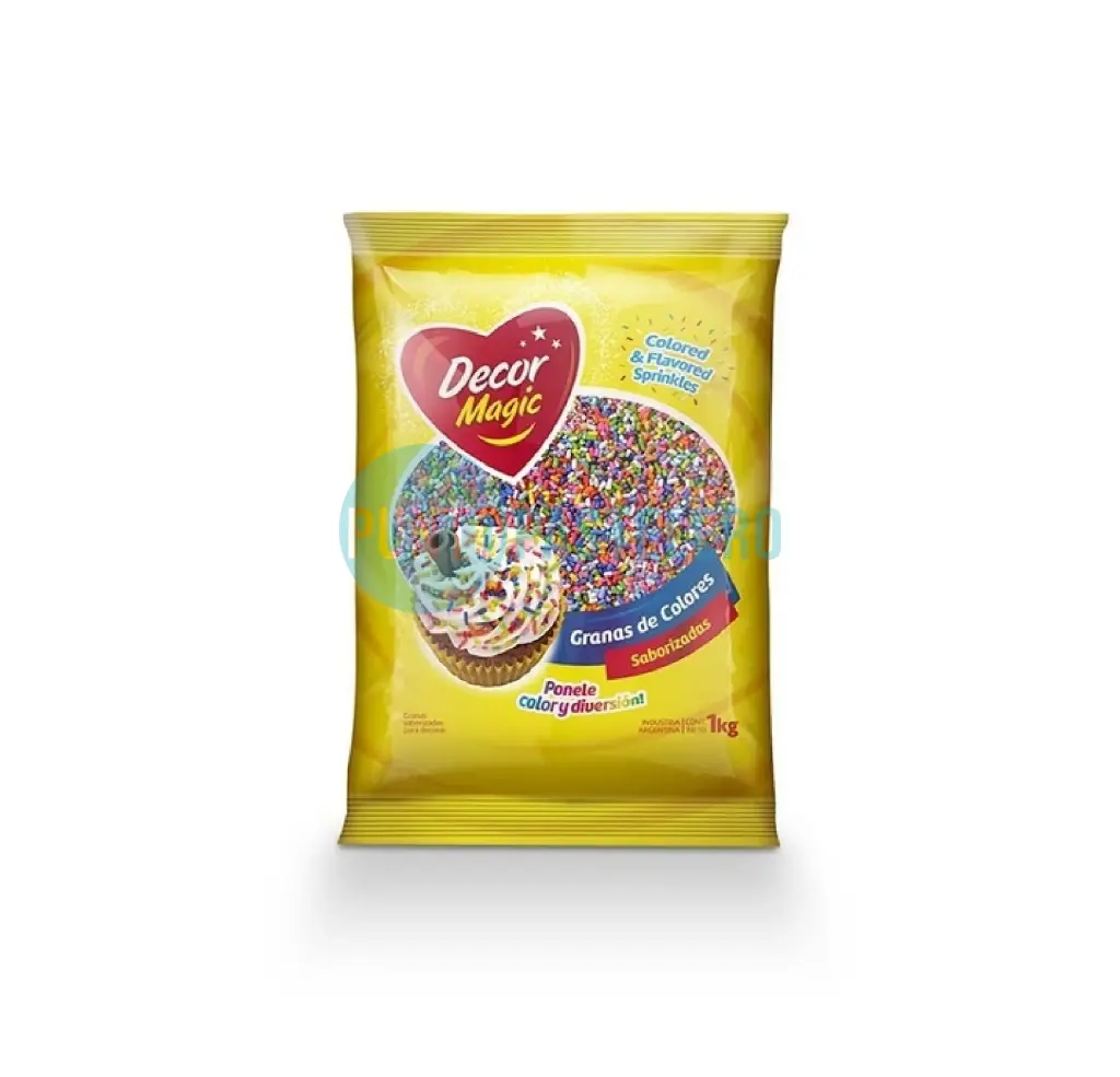 GRANAS MULTICOLOR DECORMAGIC (X 1 KG.)