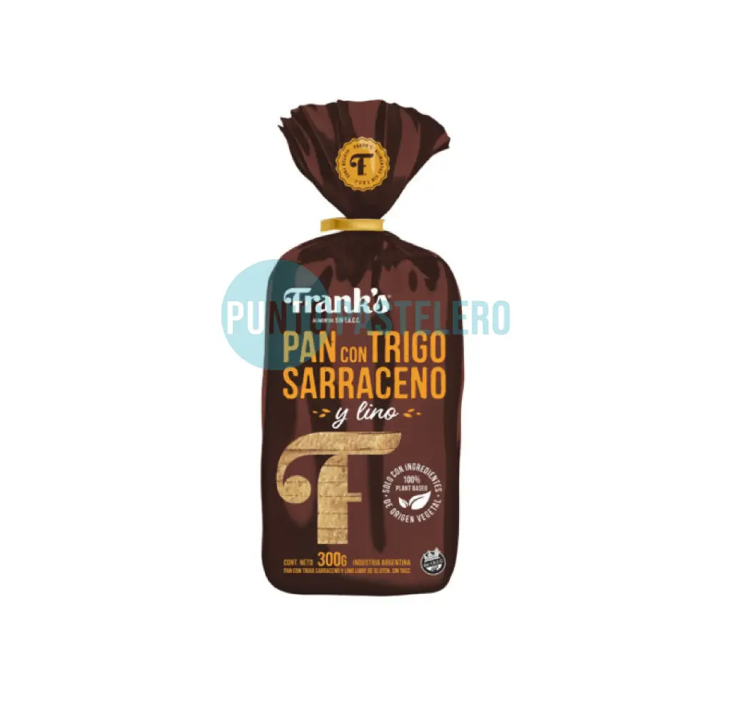 PAN CON TRIGO SARRACENO Y LINO FRANKS (X 300 GR.) (SIN TACC)