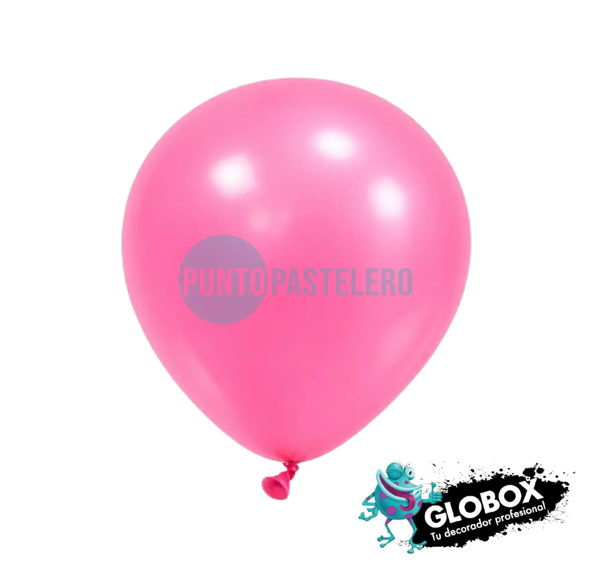 PACK GLOBO GLOBOX 5" ROSA CHICLE (X 50 U.)