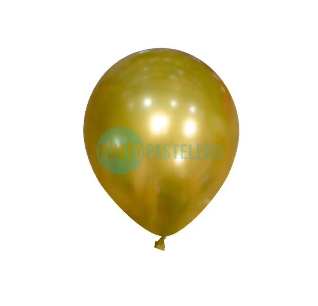 GLOBO GLOBOX CROMO 12" DORADO (X 10 U.)