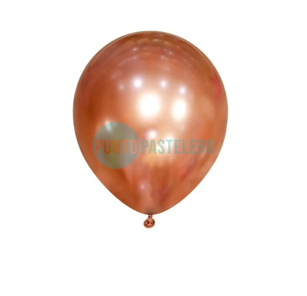 GLOBO GLOBOX CROMO 12" ROSA GOLD (X 10 U.)