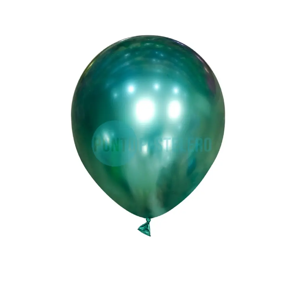 [7798420971897] GLOBO GLOBOX CROMO 12" VERDE (X 10 U.)