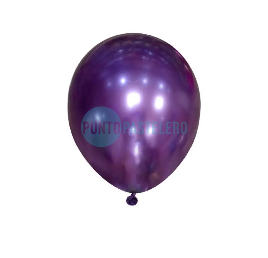 GLOBO GLOBOX CROMO 12" PURPURA (X 10 U.)