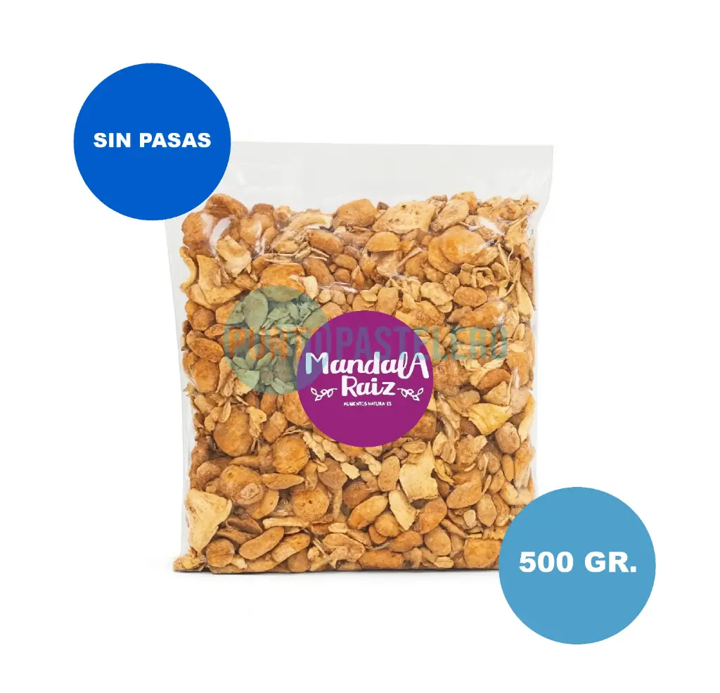 [7798443370028] GRANOLA MANDALA RAIZ SIN PASAS (X 500 GR.)