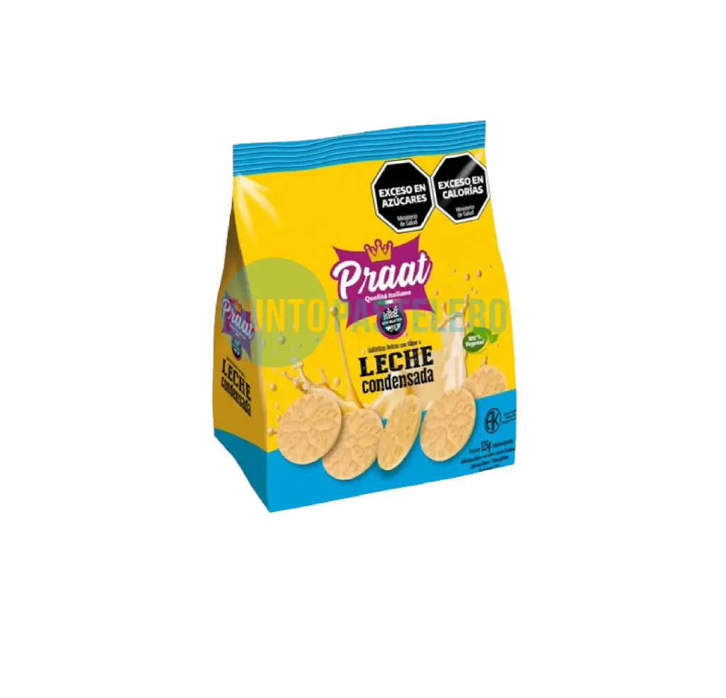 [7798443860055] GALLETITA SABOR LECHE CONDENSADA PRAAT (X 125 GR.) (SIN TACC)