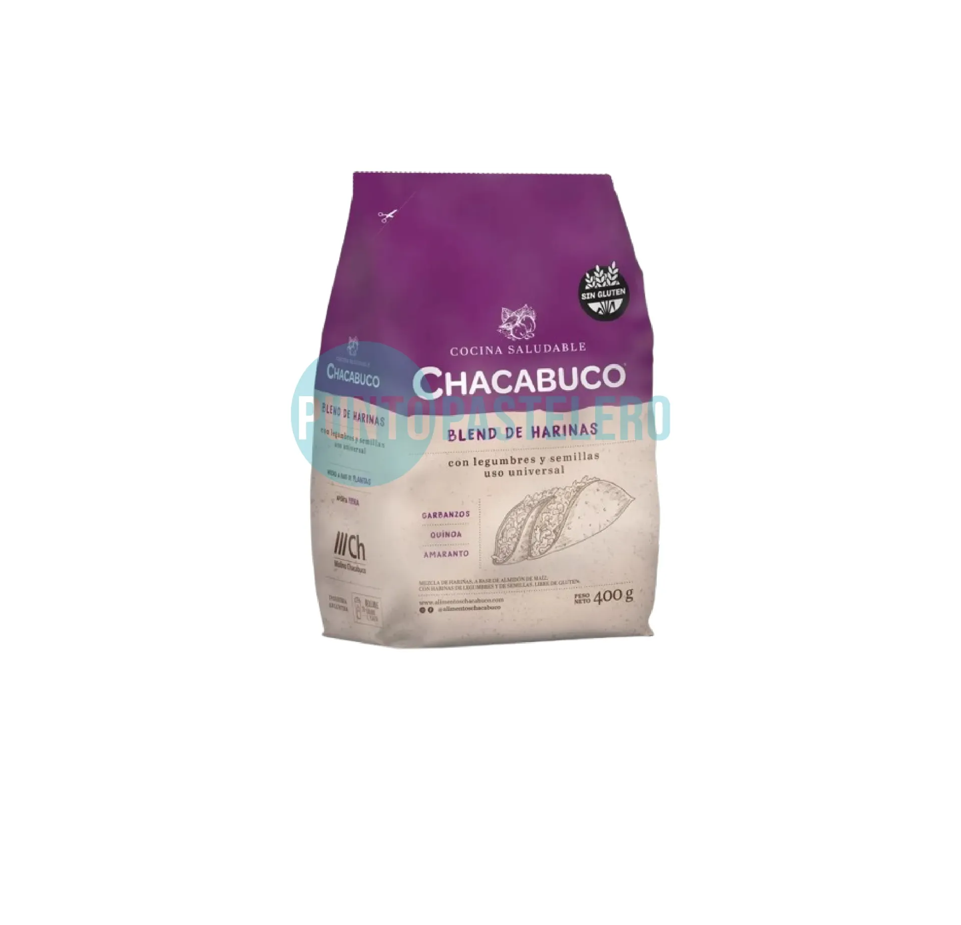 BLEND DE HARINAS CHACABUCO LEGUMBRES Y SEMILLAS (X 400 GR.) (SIN TACC)