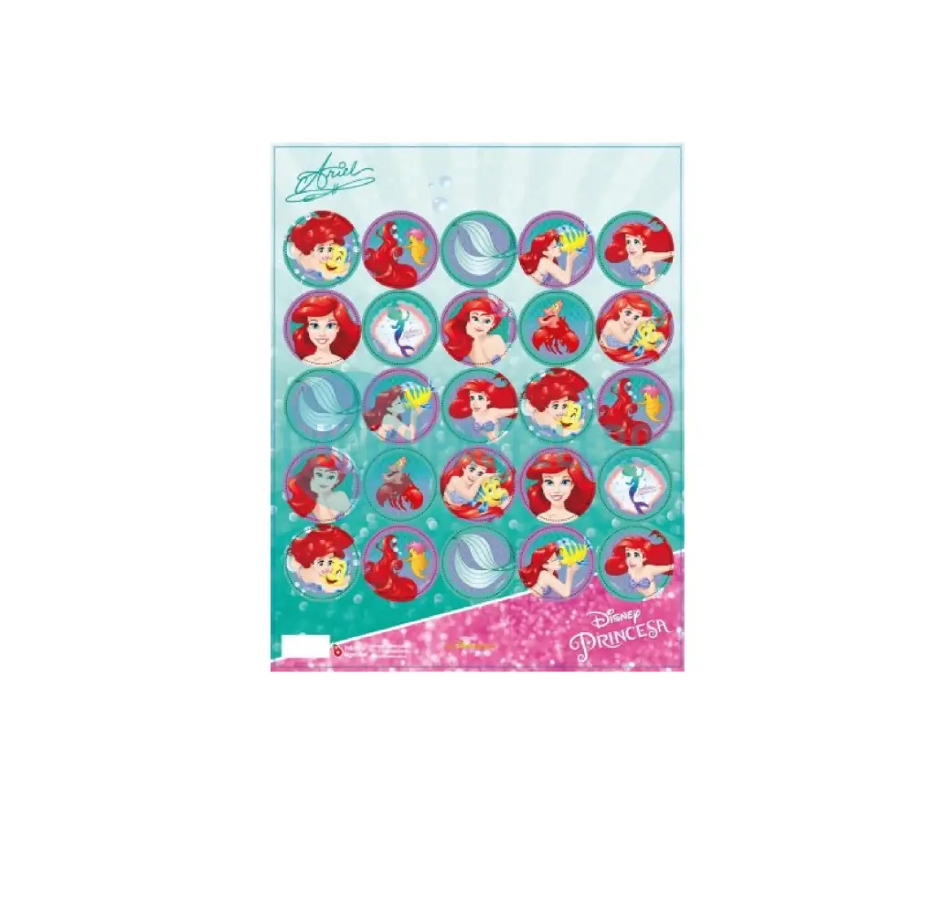 STICKERS EN PLANCHA SIRENITA (24 U.)