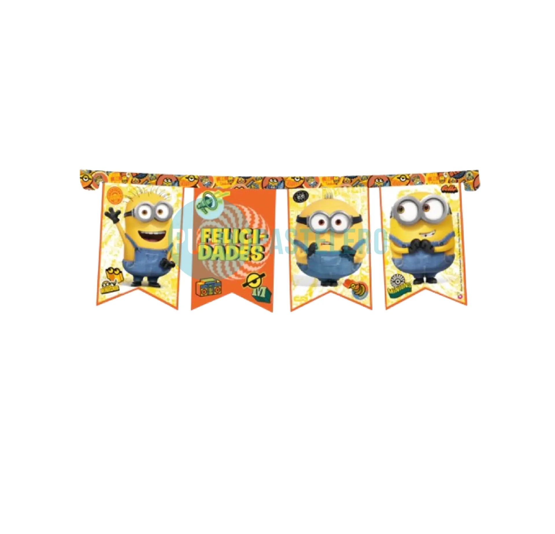 BANDERIN FELIZ CUMPLEAÑOS MINIONS